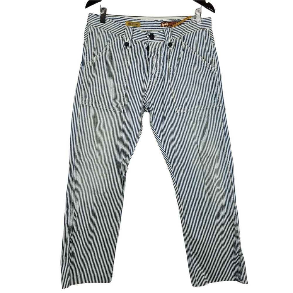 AG Adriano Goldschmied Pants Mens 32 The Marine Sample Sale Striped Nautical